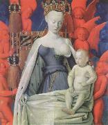 Jean Fouquet The melun Madonna oil on canvas